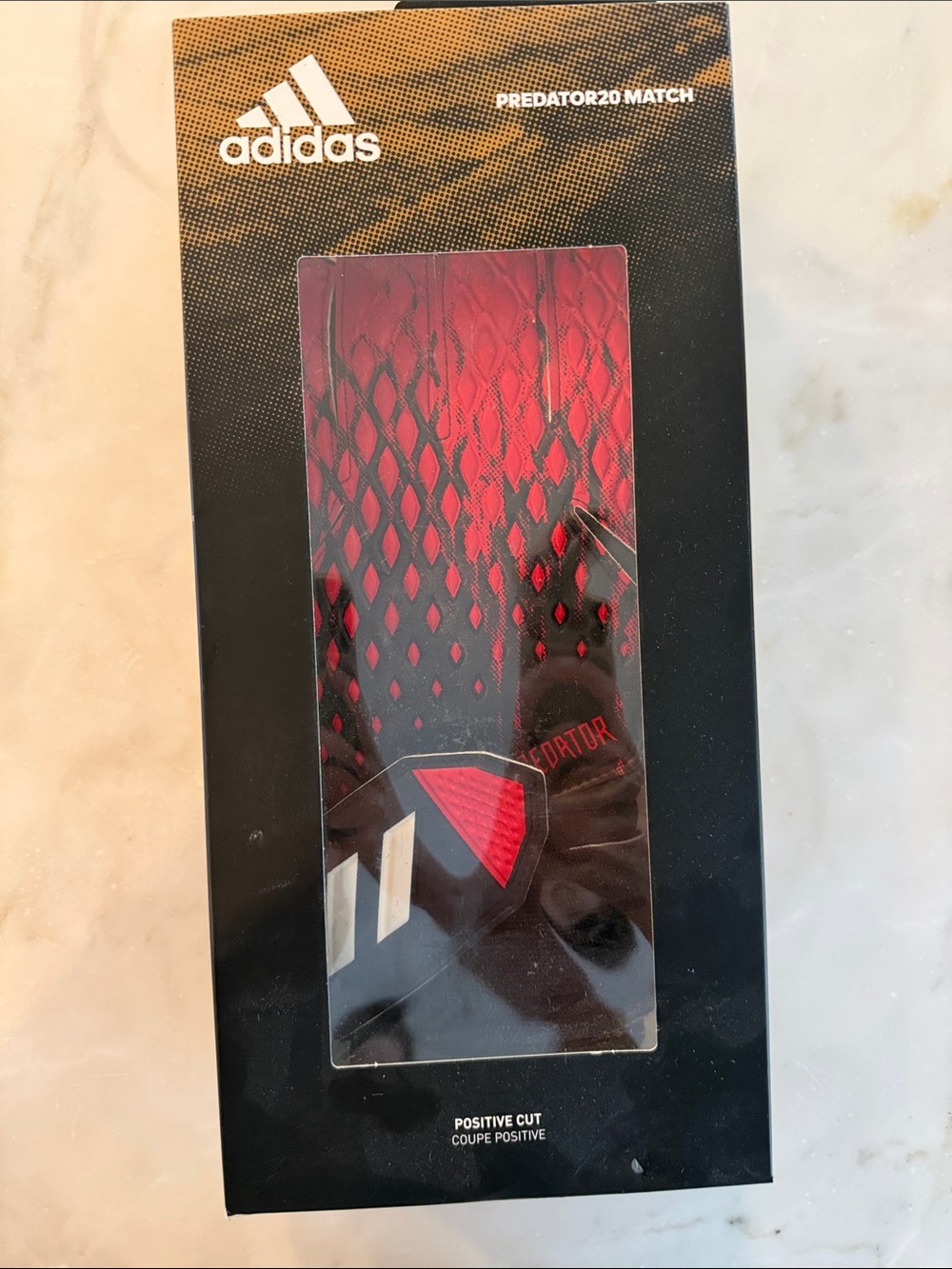 adidas Predator20 Match soft grip glove Red and Black size 10